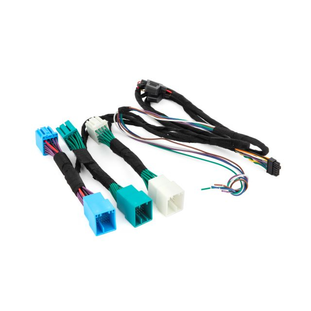 Chicote em T para carro OEM TSCN com conector verde azul branco de 26 pinos 27 pinos para atualização do sistema de áudio