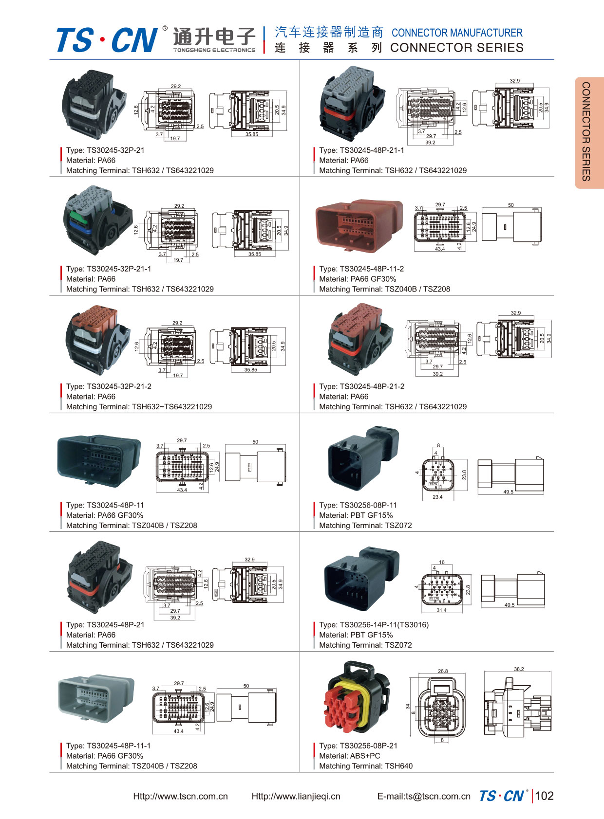 TS30256 TE AMPSEAL ALOJAMENTO