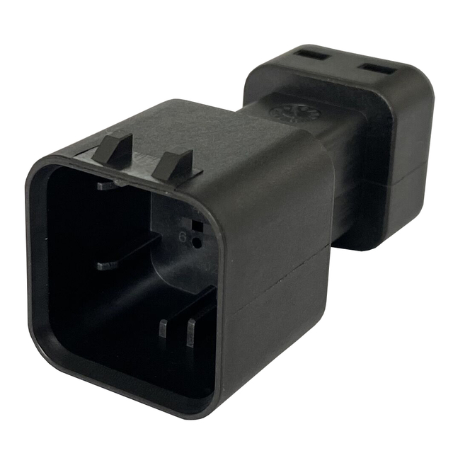 Conector preto TE AMPSEAL de 08 pinos Conector fio a fio 