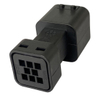 Conector preto TE AMPSEAL de 08 pinos Conector fio a fio 