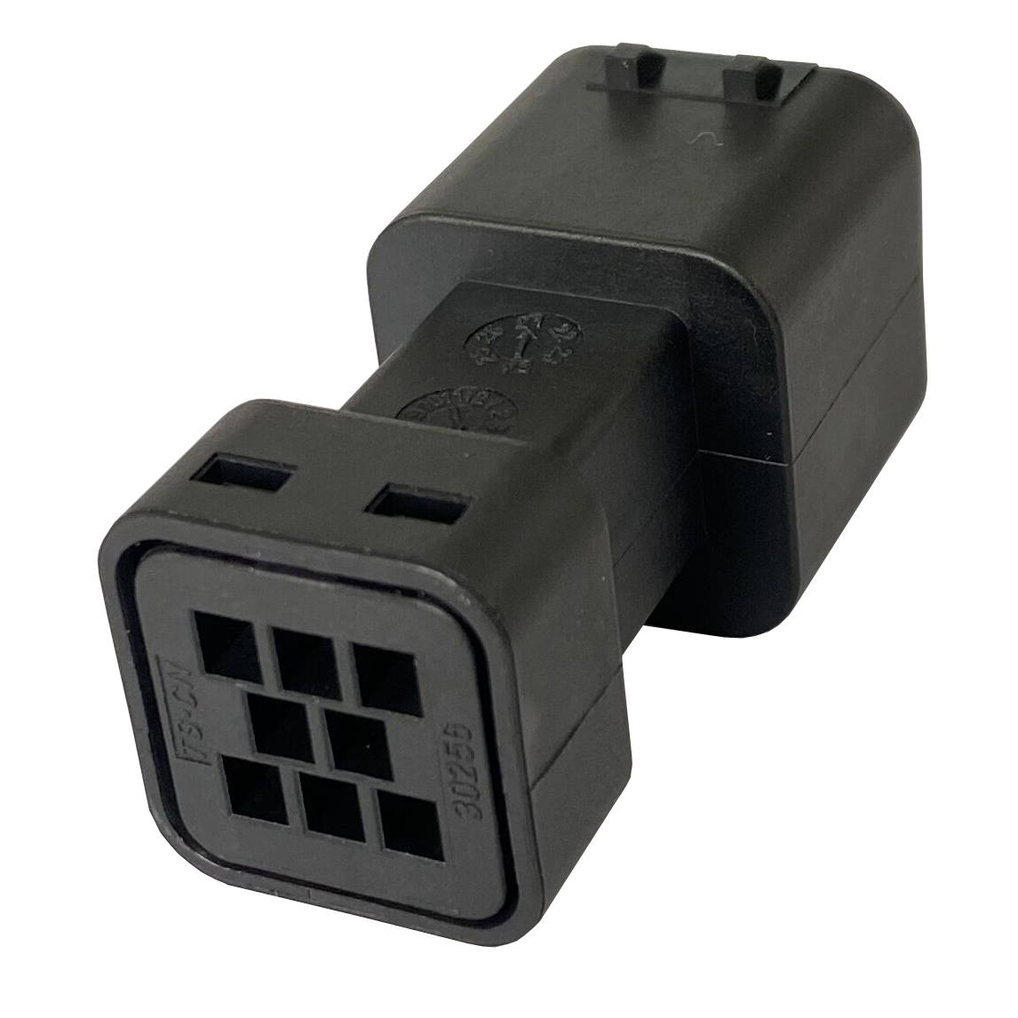 Conector preto TE AMPSEAL de 08 pinos Conector fio a fio 