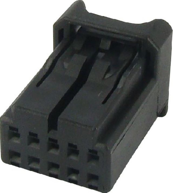 10 pinos fêmea 2.54mm passo preto duas fileiras conector automotivo fiação tyco amp habitação 936163-2